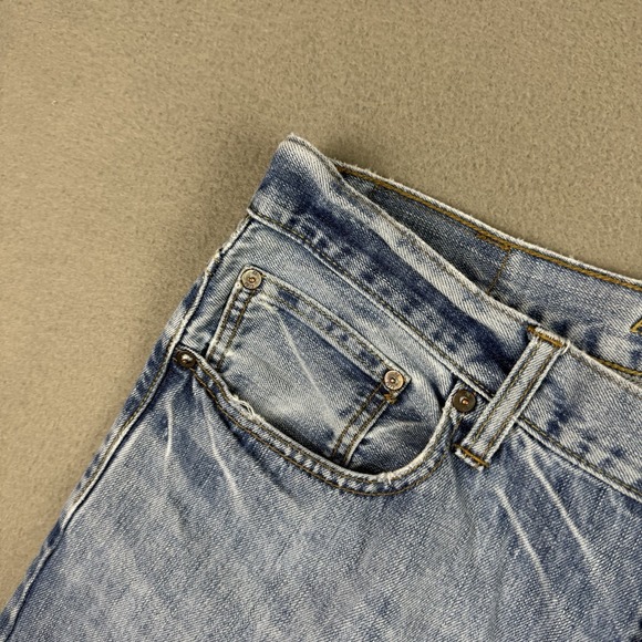 American Eagle Original Boot‎ Jeans Mens 36x32 Light Wash Faded - Picture 4 of 13